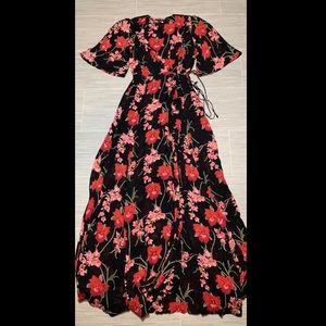 Reformation Winslow hibiscus maxi dress